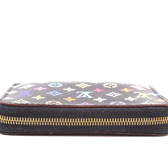 Monogram Square Zip Around Card Holder Case Wallet - Picture 5 of 12